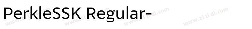 PerkleSSK Regular字体转换